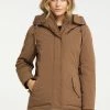 DreiMaster Mujer Abrigo De Invierno - Dunkelbeige