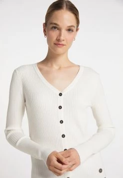 DREIMASTER TAKELAGE - Chaqueta De Punto - Wollweiss, Mujer -Tienda DreiMaster barata 84d1bb93183e402083cefc1fe996260f