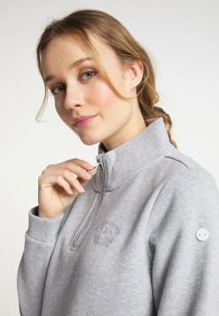 Mujer DREIMASTER KILATA - Sudadera - Hellgrau Melange -Tienda DreiMaster barata 85913a3ac90e44eaab4678988503bda9