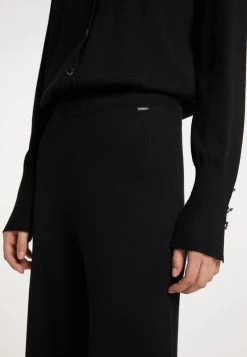 Mujer DREIMASTER BARADELLO - Pantalones - Schwarz -Tienda DreiMaster barata 876bbcea99d44d4daadadc73988f4bdc