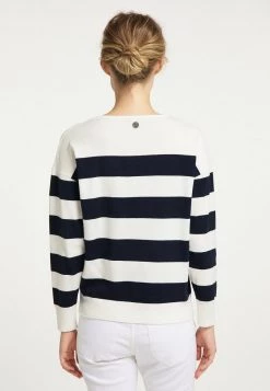 Mujer DREIMASTER BRIDGEPORT - Jersey De Punto - Wollweiss Marine -Tienda DreiMaster barata 88102b4f313c4dc0b552976693b361ea