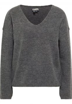 Mujer DREIMASTER INCUS - Jersey De Punto - Grau Melange -Tienda DreiMaster barata 89200b98fdc14874bcf9d79bdd17ad13