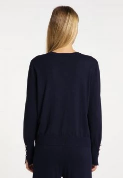 Mujer DREIMASTER BARADELLO - Chaqueta De Punto - Marine -Tienda DreiMaster barata 8a1a677ba03341f7bf4e1fd470231aae