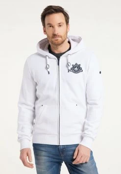 Hombre DREIMASTER KILATA - Sudadera Con Cremallera - Weiss