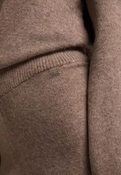 Mujer DREIMASTER INCUS - Pantalones - Schlammbraun Melange -Tienda DreiMaster barata 8b2ba7e456294a04932e899b87c490a9