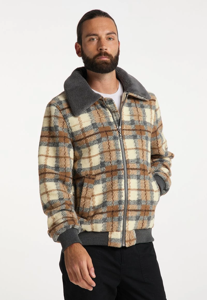 Hombre DREIMASTER KEYTI - Chaqueta De Invierno - Karo Braun 1 Hombre DREIMASTER KEYTI - Chaqueta De Invierno - Karo Braun