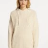 Mujer DREIMASTER KEYTI - Jersey Con Capucha - Wollweiss