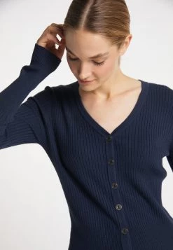 Mujer DREIMASTER TAKELAGE - Chaqueta De Punto - Marine -Tienda DreiMaster barata 8ed26068a5f74b0b8346a34d2fc71f4e