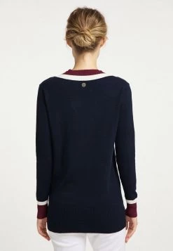 Mujer DREIMASTER BRIDGEPORT - Jersey De Punto - Marine -Tienda DreiMaster barata 8edd258e9ba944f1a67e907b29cf449c