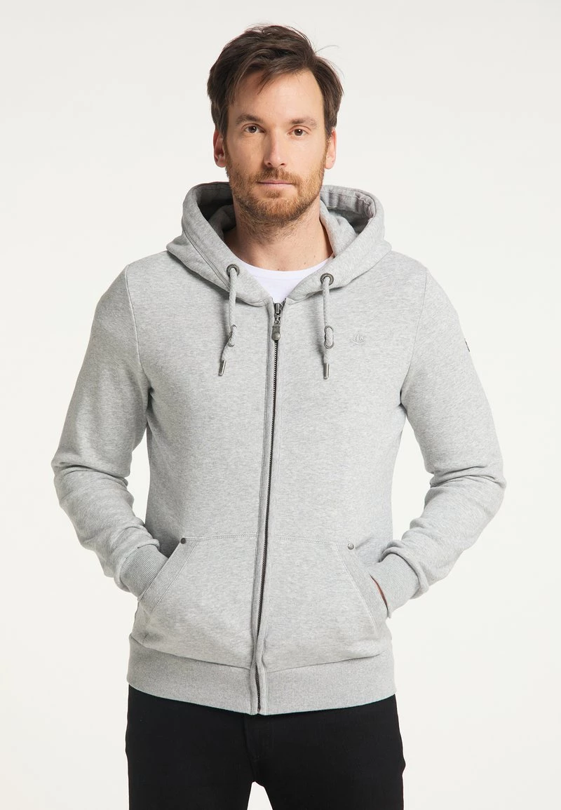 Hombre DREIMASTER TAKELAGE - Sudadera Con Cremallera - Hellgrau Melange 1 Hombre DREIMASTER TAKELAGE - Sudadera Con Cremallera - Hellgrau Melange