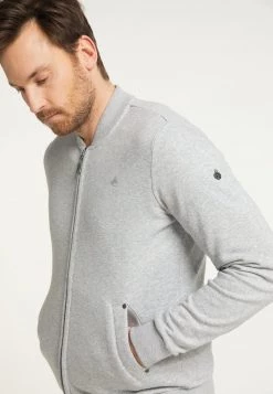 Hombre DREIMASTER TAKELAGE - Sudadera Con Cremallera - Hellgrau Melange -Tienda DreiMaster barata 8f6175370e1140ea8acbc1fe5d76d369