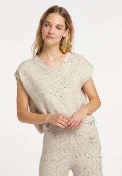 Mujer DREIMASTER INCUS - Camiseta Básica - Beige Melange