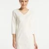 DreiMaster Vestido Informal - Wollweiss, Mujer