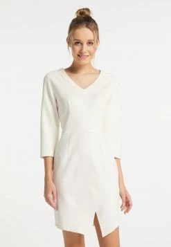 DreiMaster Vestido Informal - Wollweiss, Mujer