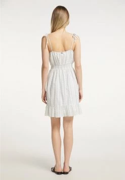 Mujer DREIMASTER IMANE - Vestido Informal - Weiss Grau -Tienda DreiMaster barata 91d2efcf3ed74abbb73d26b43e424315