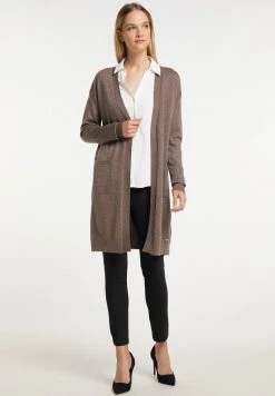 Mujer DREIMASTER BARADELLO - Chaqueta De Punto - Dunkeltaupe -Tienda DreiMaster barata 9288b2421a51459baad06b136d5e18ca