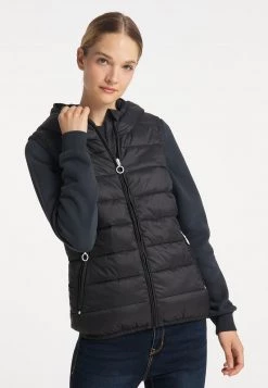 Mujer DREIMASTER GRASSLAND - Chaleco - Schwarz