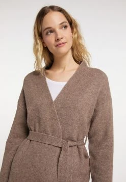 Mujer DREIMASTER INCUS - Chaqueta De Punto - Schlammbraun Melange -Tienda DreiMaster barata 9321f3ed57414d53a242f469acd7b0c1