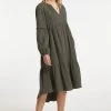 Mujer DREIMASTER INCUS - Vestido Informal - Oliv