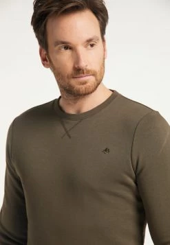 Hombre DREIMASTER TAKELAGE - Sudadera - Militäroliv -Tienda DreiMaster barata 95855190655e4e778151d09106dc30e1