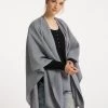 Mujer DREIMASTER BATUTTA - Poncho - Hellgrau Melange