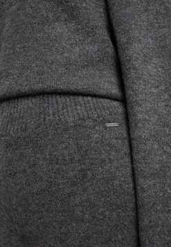 Mujer DREIMASTER INCUS - Pantalones - Grau Melange -Tienda DreiMaster barata 97006bb568ec47508d8c3838a6638279