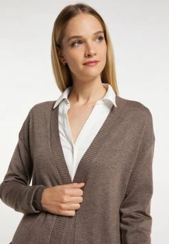 Mujer DREIMASTER BARADELLO - Chaqueta De Punto - Dunkeltaupe -Tienda DreiMaster barata 9a3d131e977944b3b0eb41f95fb9a42e