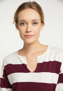 DREIMASTER BRIDGEPORT - Jersey De Punto - Wollweiss Rot, Mujer -Tienda DreiMaster barata 9abb51bfbf2d422395843e7ff305f77f