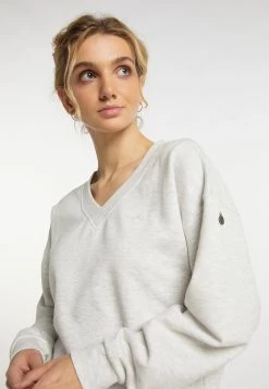 Mujer DREIMASTER TAKELAGE - Sudadera - Wollweiss Melange -Tienda DreiMaster barata 9b9171cbe32c4ac78031ee217200808f