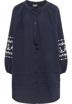 DreiMaster Mujer Vestido Camisero - Marine -Tienda DreiMaster barata 9d6c1b5f7fb74bda9dc13e7383e12ee1