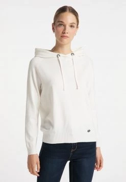 DREIMASTER TAKELAGE - Jersey De Punto - Wollweiss, Mujer