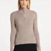 Mujer DREIMASTER KEYTI - Jersey De Punto - Taupe Melange
