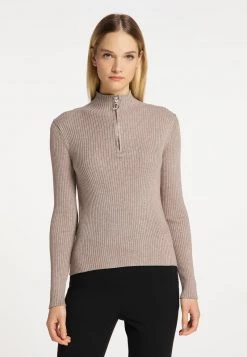Mujer DREIMASTER KEYTI - Jersey De Punto - Taupe Melange