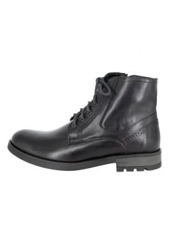 DreiMaster Hombre Botines Con Cordones - Schwarz