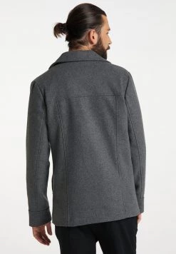 Hombre DREIMASTER BARADELLO - Abrigo Corto - Grau Melange -Tienda DreiMaster barata 9edb51e99bb54f0fb96f3106f234350b