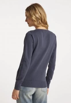 Mujer DREIMASTER FUMO - Jersey De Punto - Graublau -Tienda DreiMaster barata a017bfcf37c14318b3e2f6b6e4f7e08c