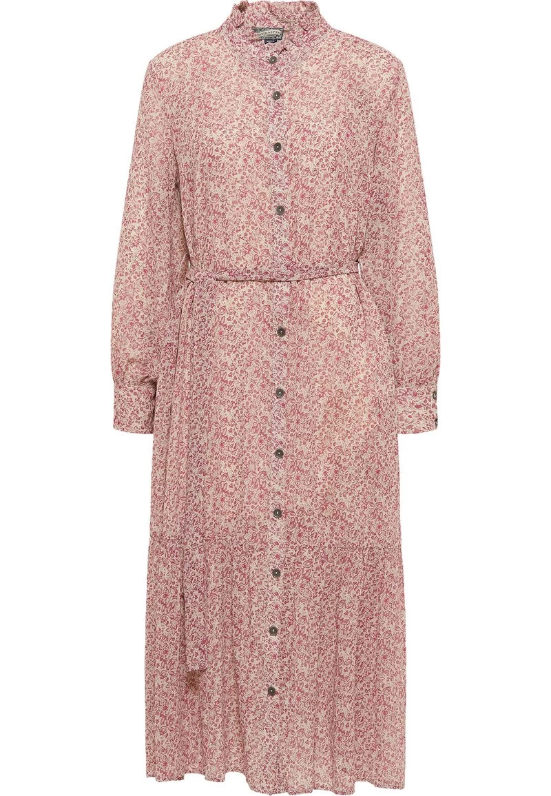 DreiMaster Mujer MIT ALLOVER-PRINT - Vestido Camisero - Hellbeige Beerenrot 5 DreiMaster Mujer MIT ALLOVER-PRINT - Vestido Camisero - Hellbeige Beerenrot - Imagen 5