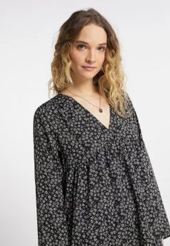 DreiMaster Mujer Vestido Informal - Schwarz Wollweiss -Tienda DreiMaster barata a0b59ec279e24840ba4e8b0239ccd353