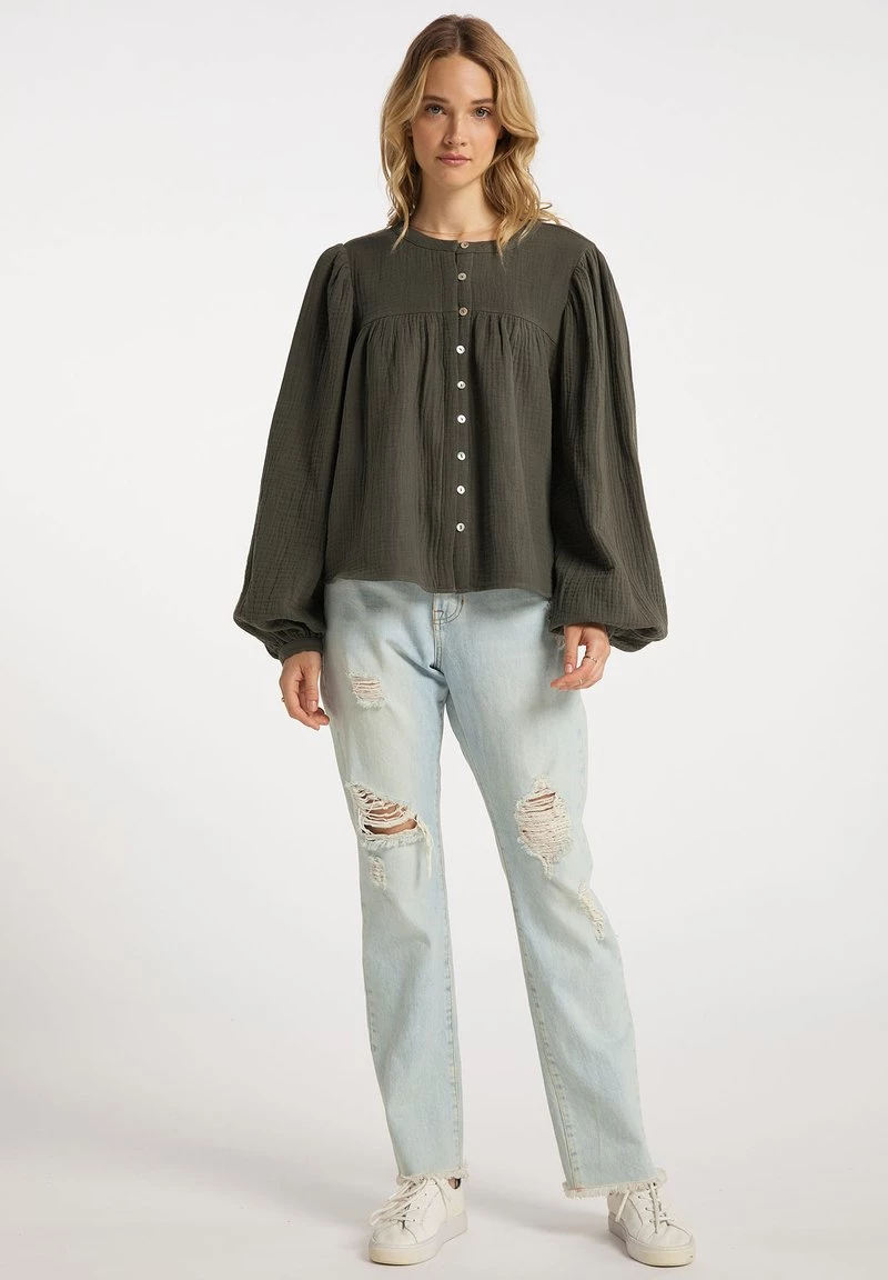 Mujer DREIMASTER INCUS - Blusa - Oliv 2 Mujer DREIMASTER INCUS - Blusa - Oliv - Imagen 2