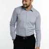 DreiMaster Hombre Camisa Elegante - Jeansblau
