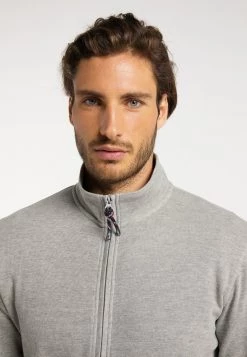 Hombre DREIMASTER KILATA - Sudadera Con Cremallera - Hellgrau -Tienda DreiMaster barata a370112d1f4f4395ba53a39ed14be8a3