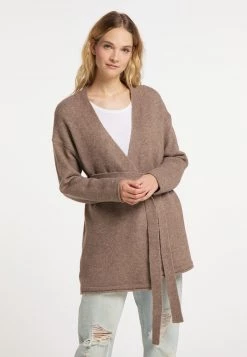 Mujer DREIMASTER INCUS - Chaqueta De Punto - Schlammbraun Melange