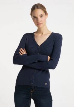 Mujer DREIMASTER TAKELAGE - Chaqueta De Punto - Marine