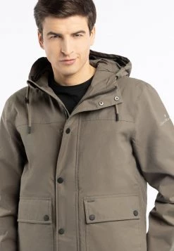 Hombre DREIMASTER PRYAM - Impermeable - Schlammoliv -Tienda DreiMaster barata a580110dffe748018a3c48b02aa0672b