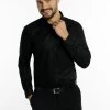 DreiMaster Hombre Camisa Elegante - Schwarz