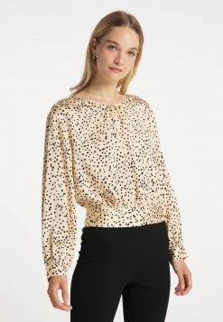 Mujer DREIMASTER CASNAGIE - Blusa - Champagner Gepunktet