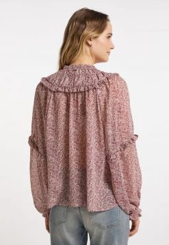 DreiMaster Mujer Blusa - Hellbeige Beerenrot -Tienda DreiMaster barata a64cb82549f64e369f96947abb3ff198