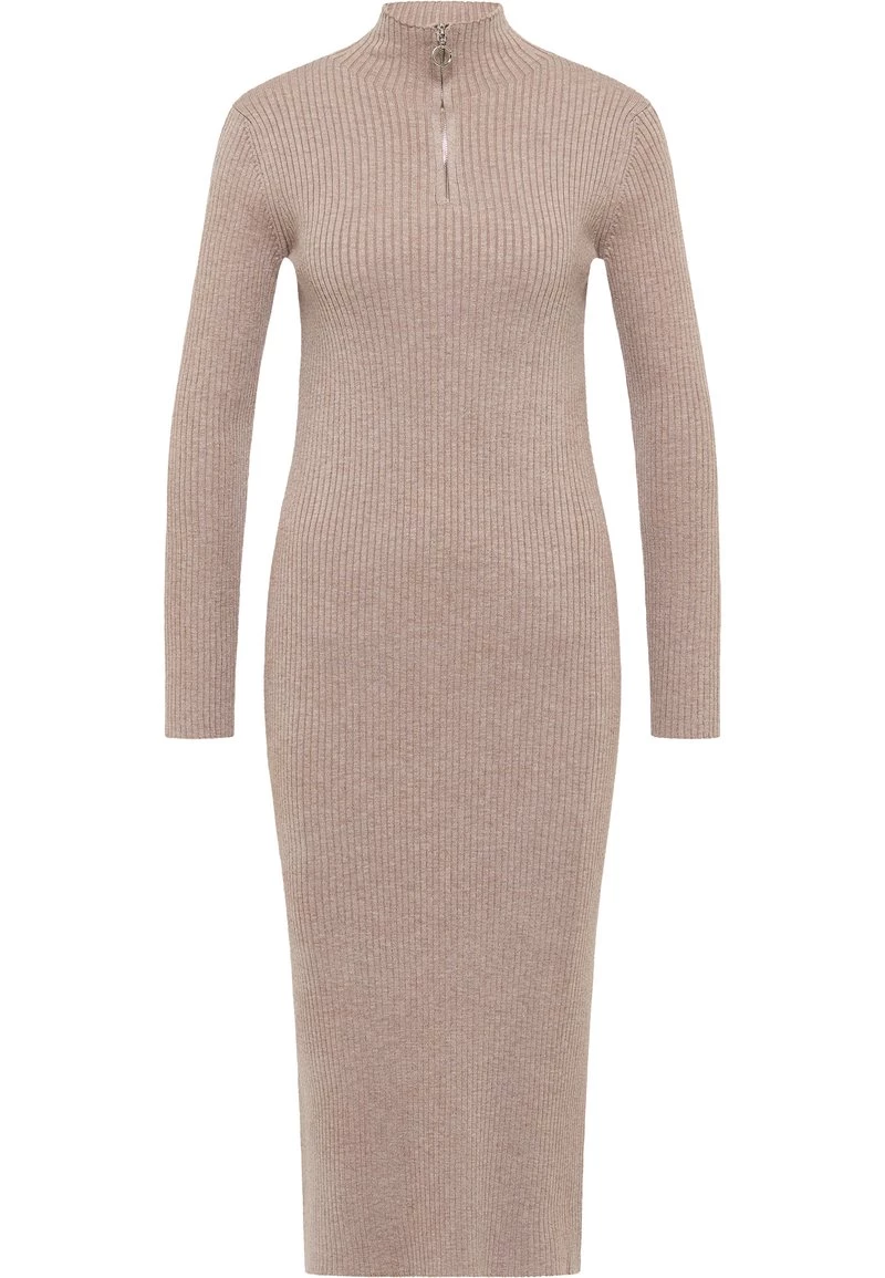 Mujer DREIMASTER KEYTI - Vestido De Tubo - Taupe Melange 5 Mujer DREIMASTER KEYTI - Vestido De Tubo - Taupe Melange - Imagen 5