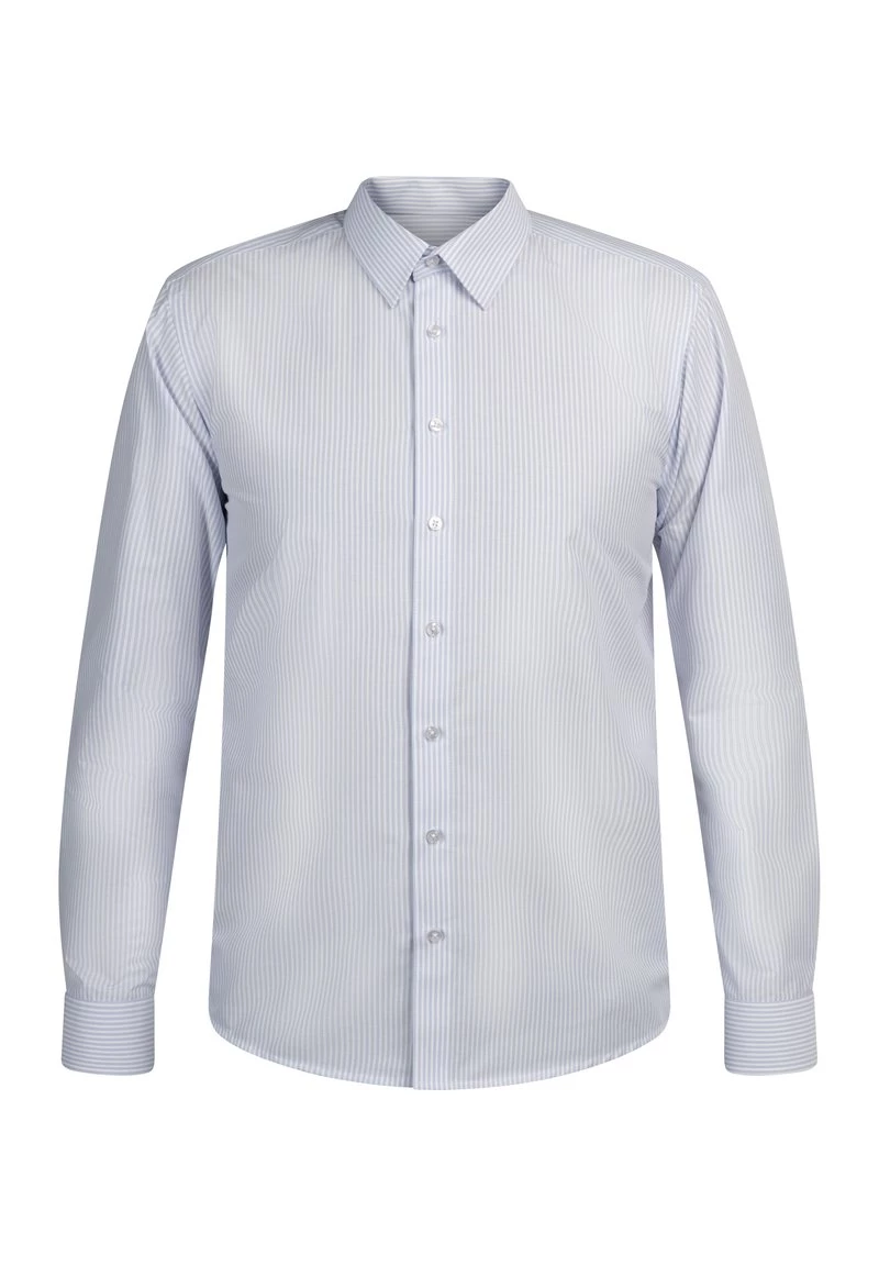 DreiMaster Hombre Camisa Elegante - Hellblau Gestreift 5 DreiMaster Hombre Camisa Elegante - Hellblau Gestreift - Imagen 5