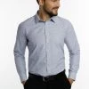 DreiMaster Hombre Camisa - Dunkelblau Kariert
